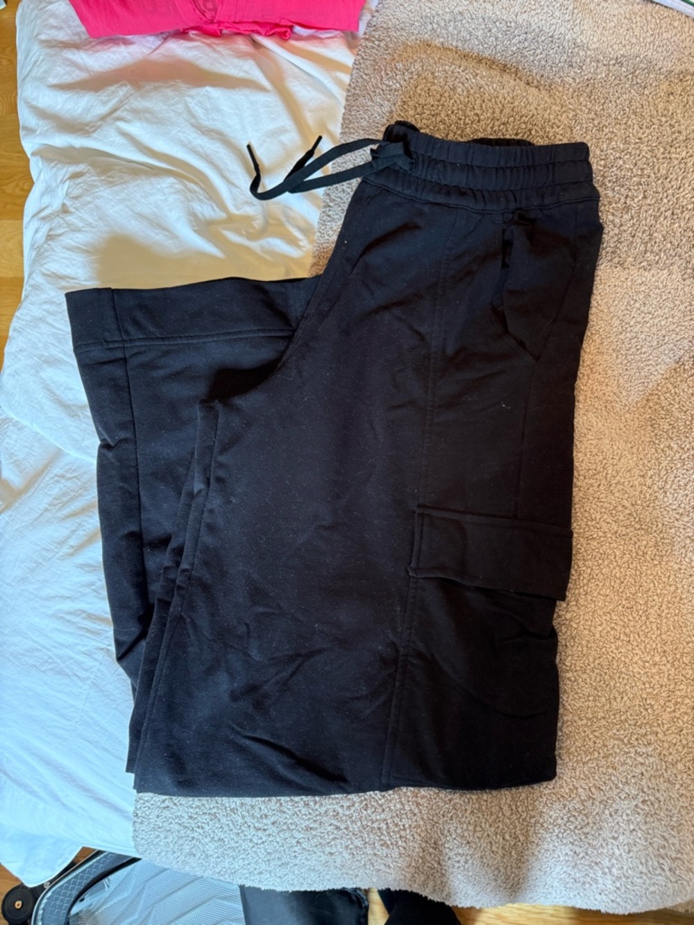 Black Cargo Jogger Pants